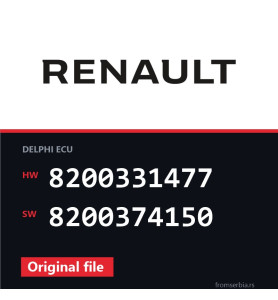 Renault Clio 8200331477 8200374150 original ECU file