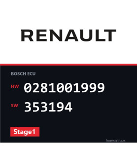 Renault Espace 0281001999 353194 Stage1 tuning file