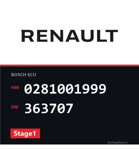Renault Espace 0281001999 363707 Stage1 tuning file