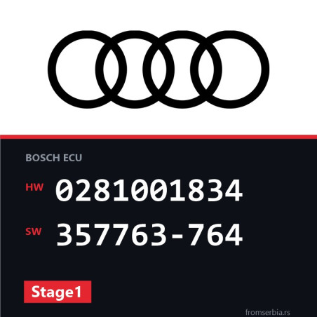 Audi A4 0281001834 357763-764 Stage1 tuning file