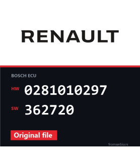 Renault Laguna 0281010297 362720 original ECU file