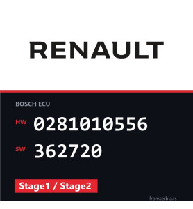 Renault Laguna 0281010556 362720 Stage1 / Stage2 tuning file