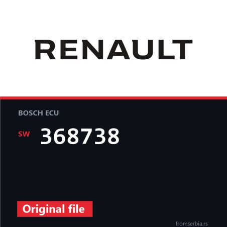 Renault Master 368738 original ECU file