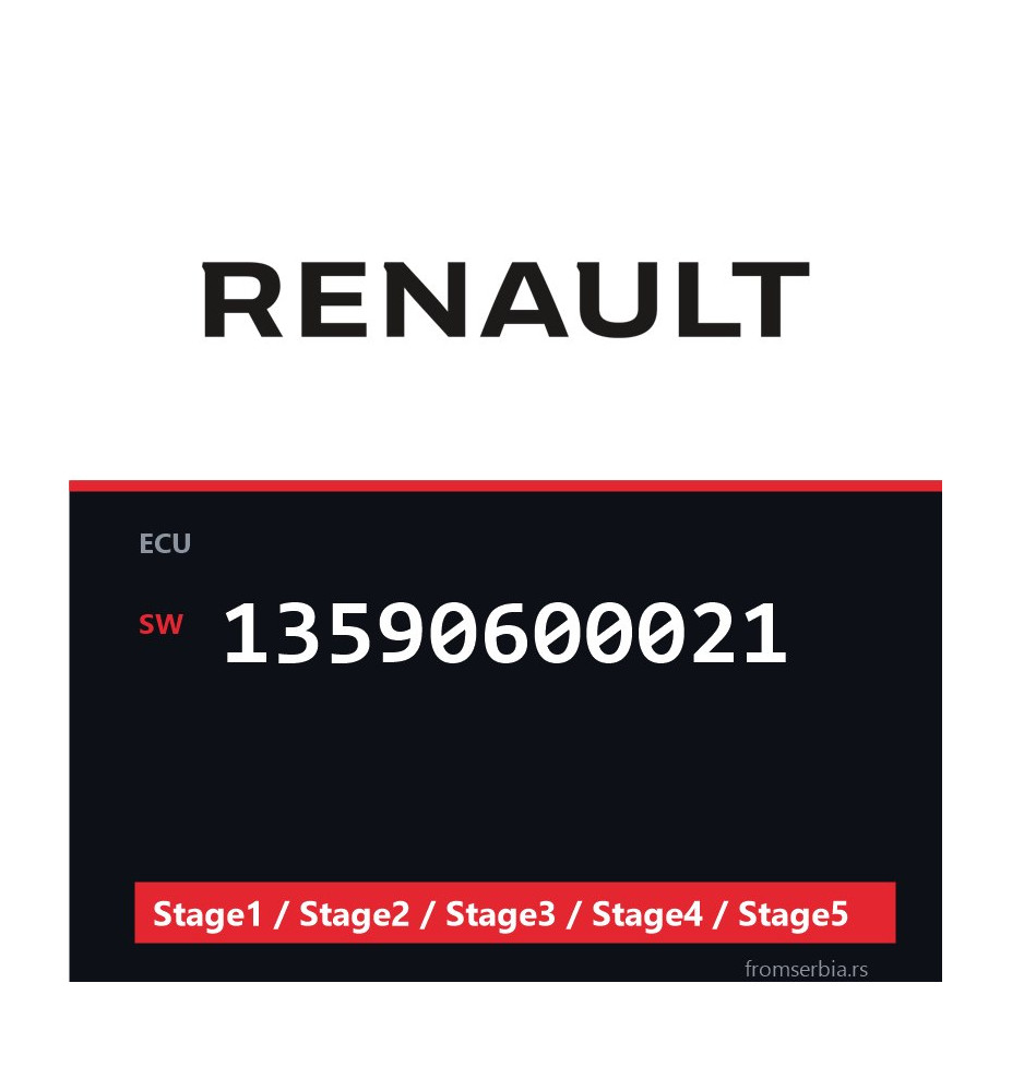 Renault 13590600021 Stage1 / Stage2 / Stage3 / Stage4 / Stage5 file