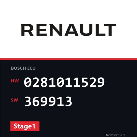 Renault Trafic 0281011529 369913 Stage1 tuning file