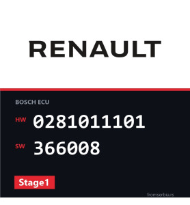 Renault Laguna 0281011101 366008 Stage1 tuning file