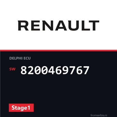Renault Megane 8200469767 Stage1 tuning file