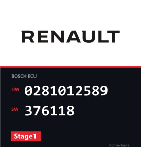 Renault Megane 0281012589 376118 Stage1 tuning file