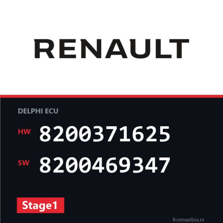 Renault Clio 8200371625 8200469347 Stage1 tuning file