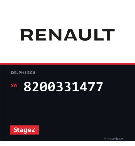 Renault Clio 8200331477 Stage2 tuning file