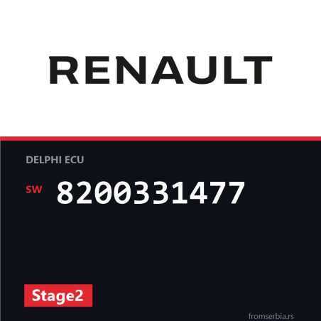 Renault Clio 8200331477 Stage2 tuning file