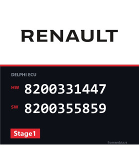 Renault Kango 8200331447 8200355859 Stage1 tuning file