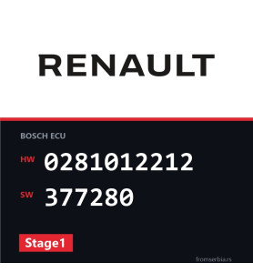 Renault Laguna 0281012212 377280 Stage1 tuning file