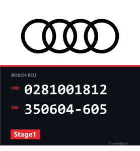 Audi A4 0281001812 350604-605 Stage1 tuning file