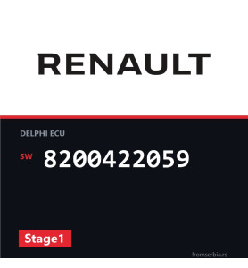 Renault Megane 8200422059 Stage1 tuning file