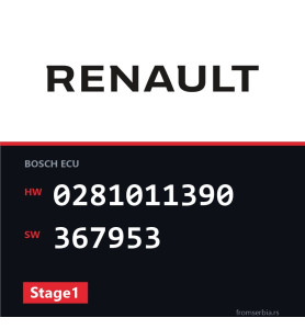 Renault Scenic 0281011390 367953 Stage1 tuning file