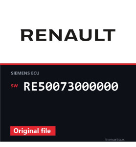 Renault Clio RE50073000000 original ECU file