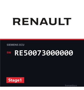 Renault Clio RE50073000000 Stage1 tuning file