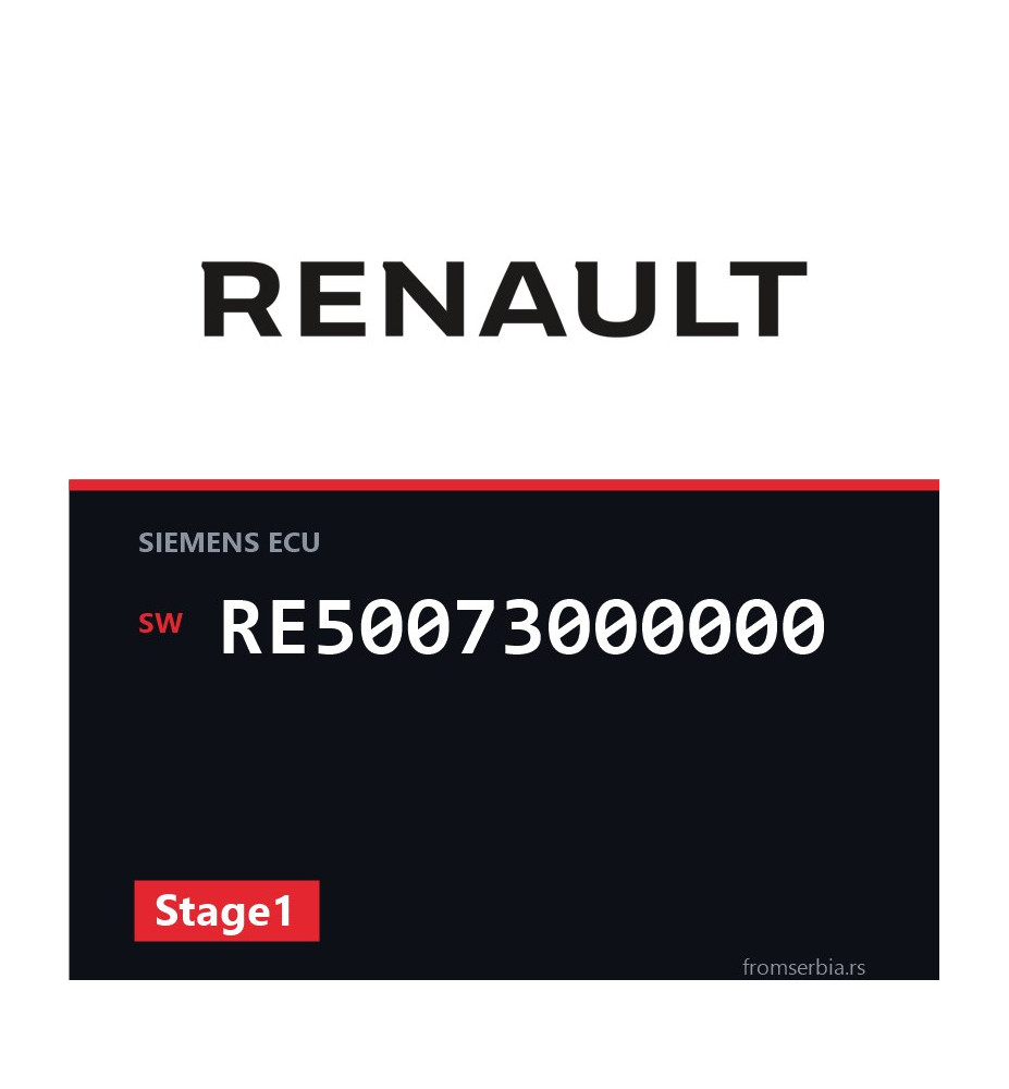 Renault Clio RE50073000000 Stage1 tuning file