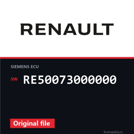 Renault Clio RE50073000000 original ECU file