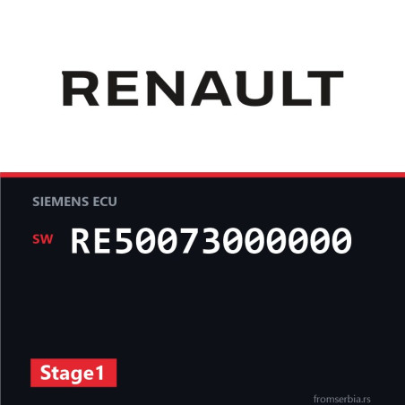 Renault Clio RE50073000000 Stage1 tuning file