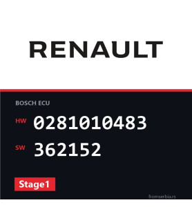 Renault Scenic 0281010483 362152 Stage1 tuning file