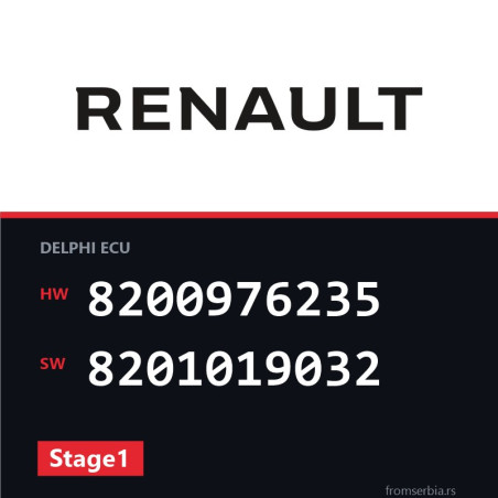 Renault Clio 8200976235 8201019032 Stage1 tuning file