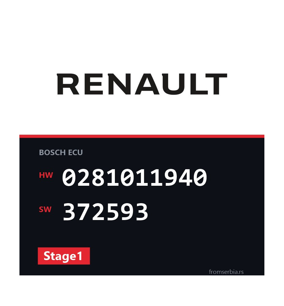 Renault Master 0281011940 372593 Stage1 tuning file