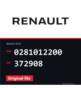 Renault Master 0281012200 372908 original ECU file