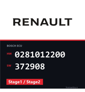 Renault Master 0281012200 372908 Stage1 / Stage2 tuning file