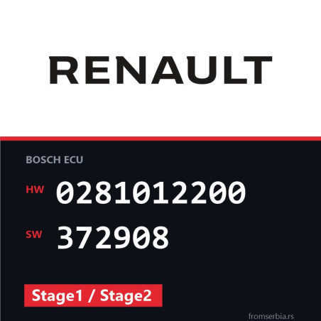 Renault Master 0281012200 372908 Stage1 / Stage2 tuning file