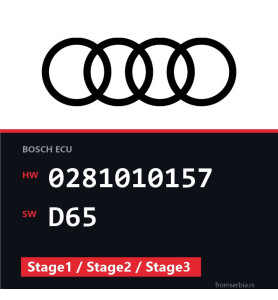 Audi A4 0281010157 D65 Stage1 / Stage2 / Stage3 tuning file
