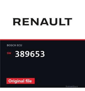 Renault Megane 389653 original ECU file