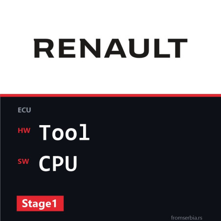 Renault Clio Tool CPU Stage1 tuning file