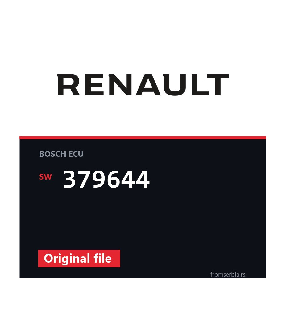 Renault Espace 379644 original ECU file