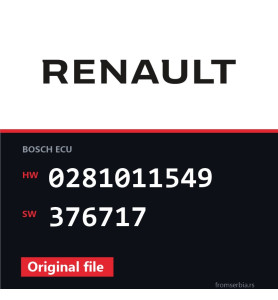 Renault Megane 0281011549 376717 original ECU file