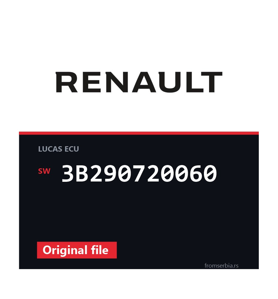 Renault Premium 3B290720060 original ECU file