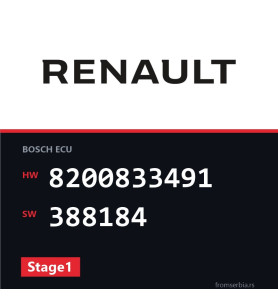Renault Traffic 8200833491 388184 Stage1 tuning file