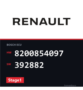 Renault Traffic 8200854097 392882 Stage1 tuning file