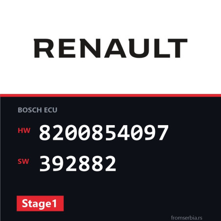 Renault Traffic 8200854097 392882 Stage1 tuning file