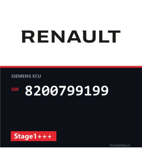 Renault Clio 8200799199 Stage1+++ tuning file