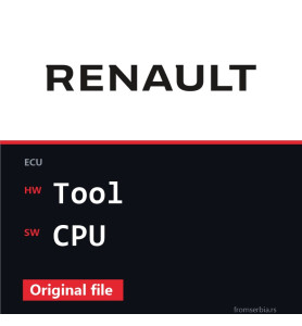 Renault Clio Tool CPU original ECU file