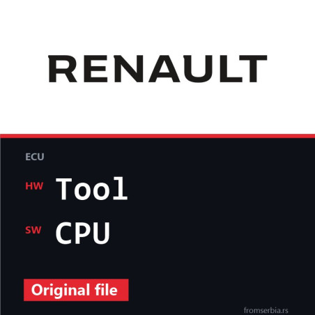 Renault Clio Tool CPU original ECU file