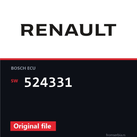 Renault MASTER 524331 original ECU file