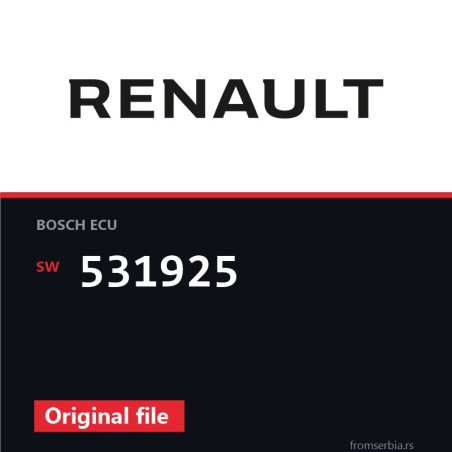 Renault MASTER 531925 original ECU file