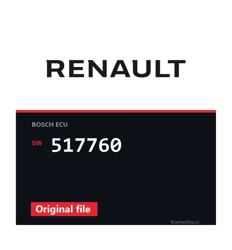 Renault MASTER 517760 original ECU file