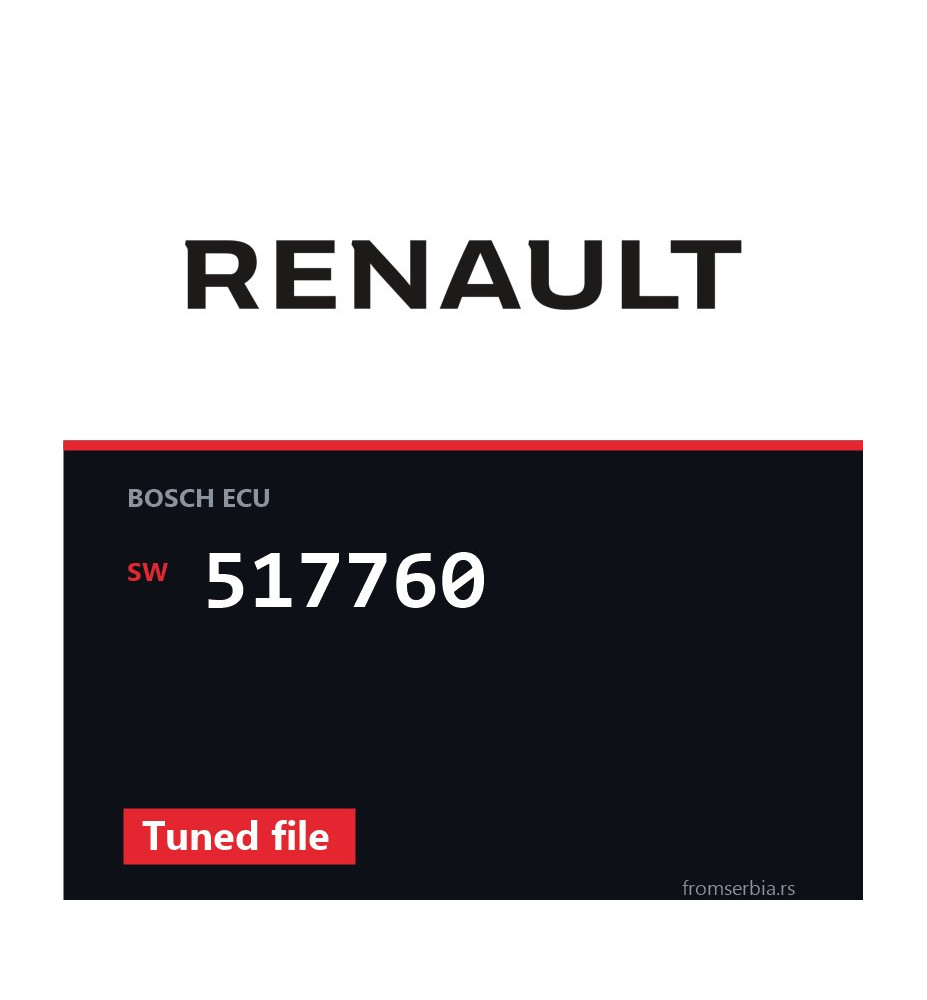 Renault MASTER 517760 Tuned file tuning file