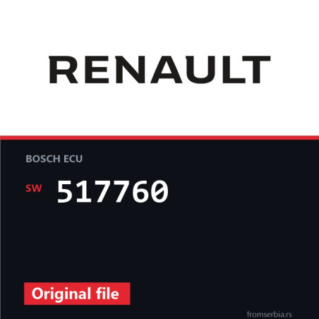Renault MASTER 517760 original ECU file