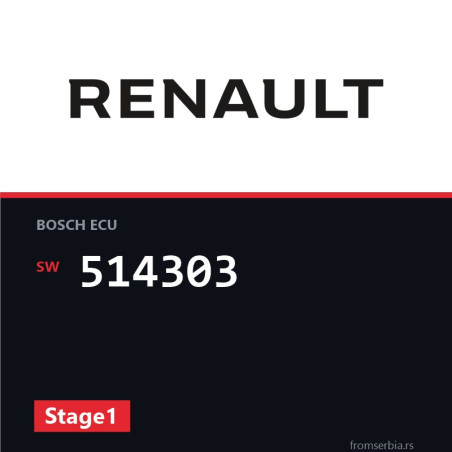 Renault MASTER 514303 Stage1 tuning file