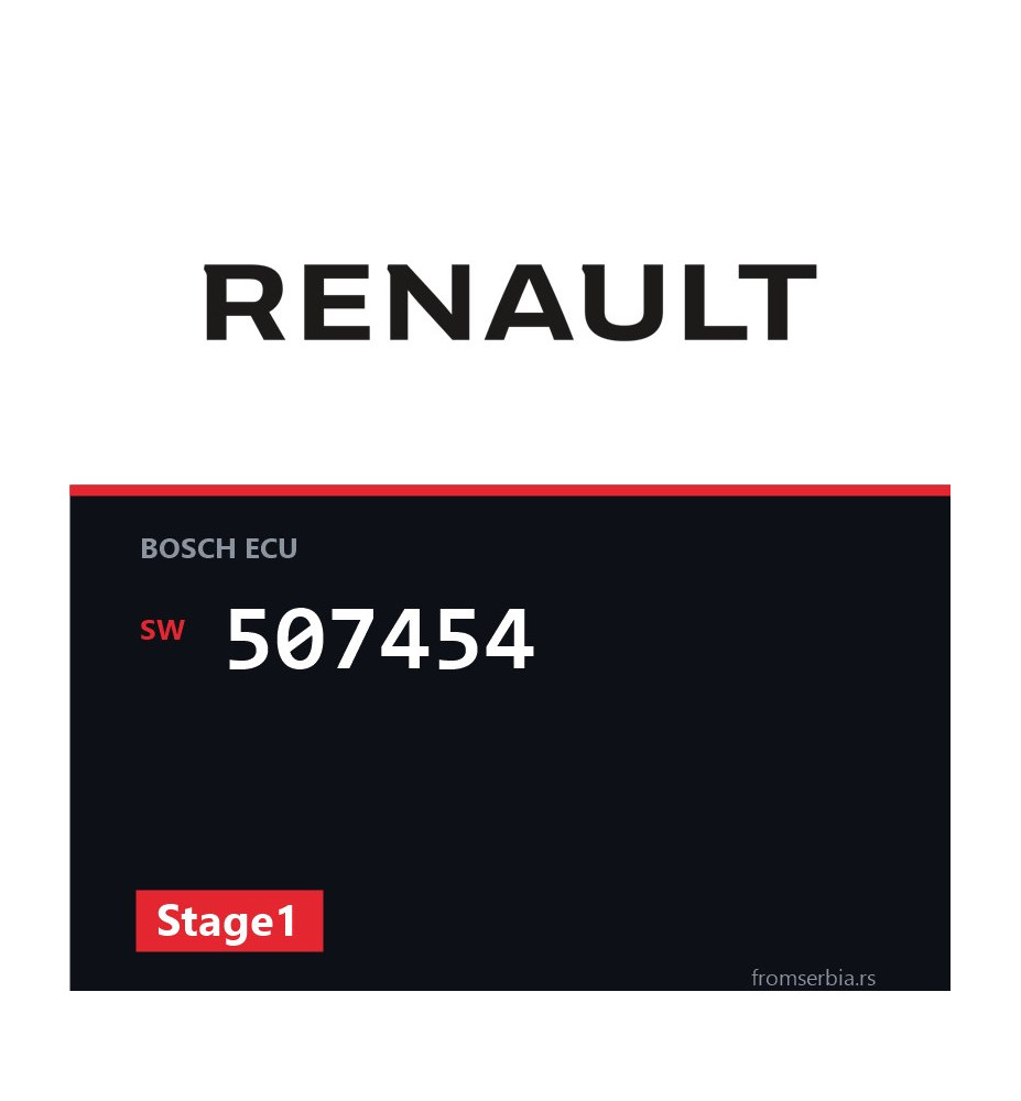 Renault 507454 Stage1 tuning file